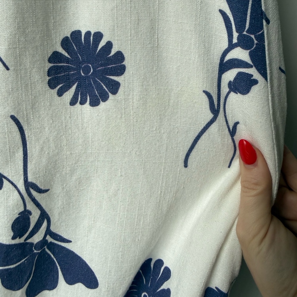 Petal & Pup Hazel Navy Floral Maxi Dress L - Picture 8 of 9